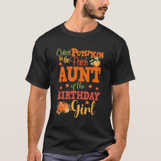 T-shirt Tante De La Fille Anniversaire Chemise Automne Cit