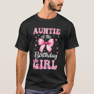 T-shirt Tante de la Fille d'Anniversaire Coquette Bow Équi
