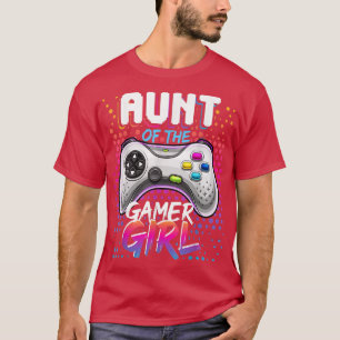 T-shirt Tante de la gamer Jeu vidéo correspondant fille Bi