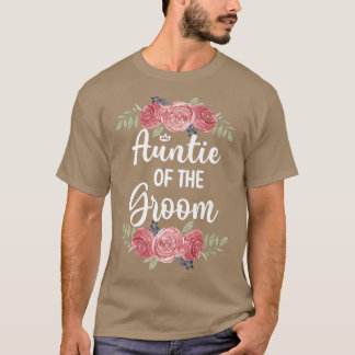 T-shirt Tante De La Groom Mariage Fête Salle Douche89