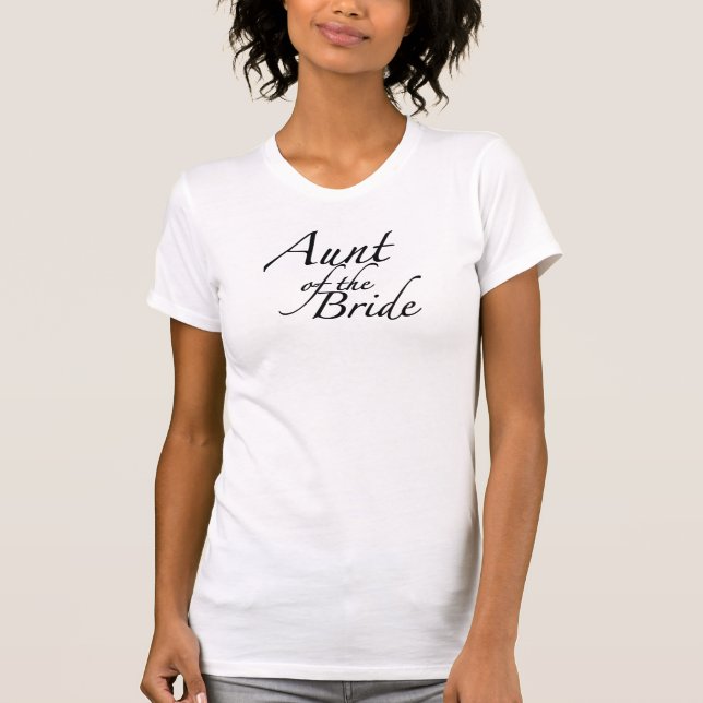 T-shirt Tante de la mariée (Devant)