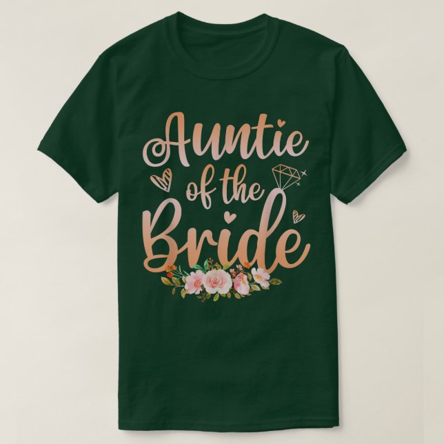 T-shirt Tante De La Mariée Drôle Mariage DoucheFemmes (Design devant)