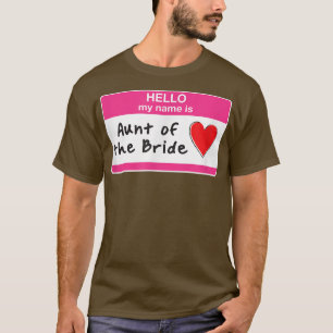 T-shirt Tante de la mariée, fête de mariage drôle, demoise
