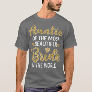T-shirt Tante de la mariée la plus belle Shower de mariage