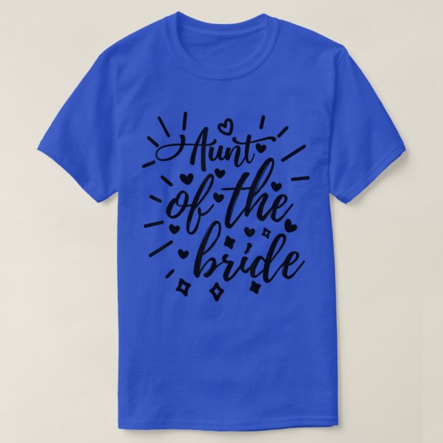 T-shirt Tante de la mariée Mariage jumelé et Bachelorett (Design devant)