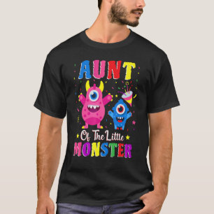 T-shirt Tante De La Petite Famille Monster Qui Correspond