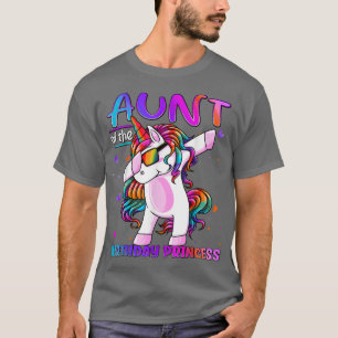 T-shirt Tante de la princesse d'anniversaire Dabbing Tante