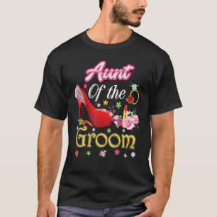 T-shirt Tante De La Salle Joyeuse Mariage Flower Rose Chau