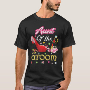 T-shirt Tante De La Salle Joyeuse Mariage Flower Rose Chau