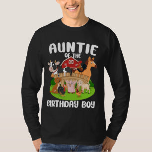 T-shirt Tante De L'Anniversaire Boy Animal Anniversaire Pa