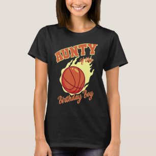 T-shirt Tante De L'Anniversaire Boy Basketball Famille Ann