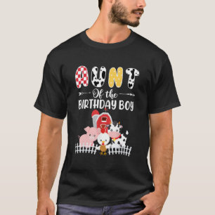 T-shirt Tante De L'Anniversaire Boy Farm Barnyard Party Co