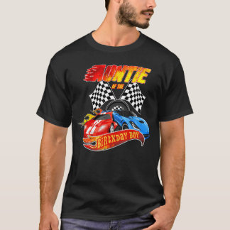 T-shirt Tante De L'Anniversaire Boy Race Anniversaire Fête
