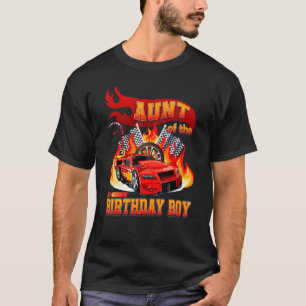 T-shirt Tante De L'Anniversaire Boy Racing Voiture Anniver