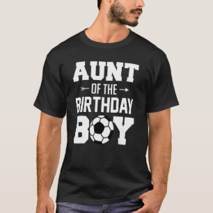 T-shirt Tante De L'Anniversaire Boy Soccer Boy Family Matc