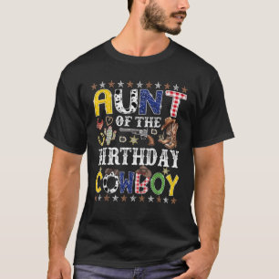 T-shirt Tante De L'Anniversaire Cowboy Western Rodeo Tante