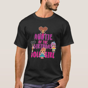 T-shirt Tante De L'Anniversaire Doll Girl Party Correspond