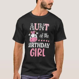 T-shirt Tante De L'Anniversaire Fille Agricole Barnyard Bi