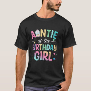 T-shirt Tante De L'Anniversaire Fille Bubble Boba Tea Part