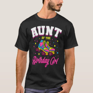T-shirt Tante De L'Anniversaire Fille Roller Patins Annive