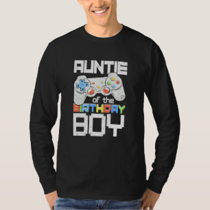 T-shirt Tante De L'Anniversaire Garçon Correspondant Vidéo