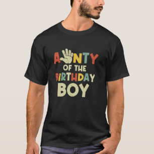 T-shirt Tante De L'Anniversaire Garçon Hi 5 Ans Anniversai