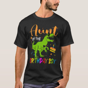 T-shirt Tante De L'Anniversaire Garçon Joyeux Dinosaure An