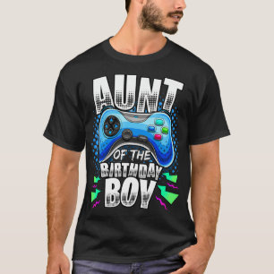 T-shirt Tante de l'Anniversaire garçon jumelé jeu vidéo