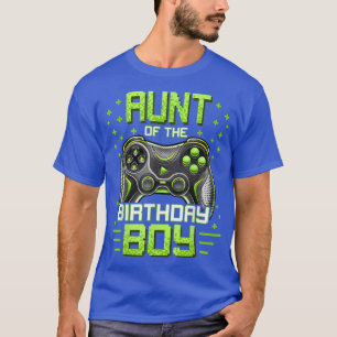 T-shirt Tante de l'Anniversaire garçon jumelé jeu vidéo na