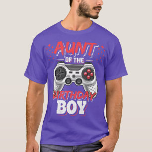 T-shirt Tante de l'Anniversaire garçon jumelé jeu vidéo na