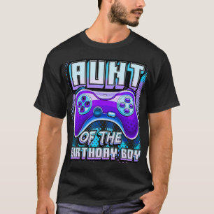 T-shirt Tante de l'Anniversaire Garçon jumelé Vidéo Gamer