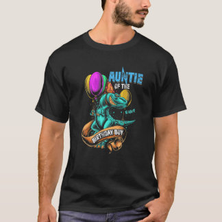T-shirt Tante De L'Anniversaire Garçon RAWR Rex Dinosaur F