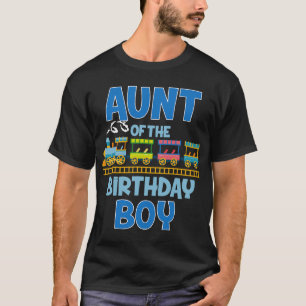 T-shirt Tante De L'Anniversaire Jouets De Train Garçon Drô