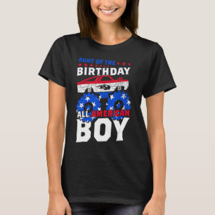 T-shirt Tante De L'Anniversaire Toute Américaine Garçon Mo