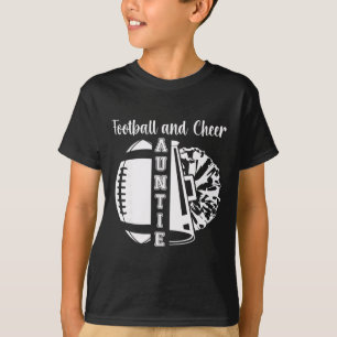 T-shirt Tante de pom-pom girl et footballeuse