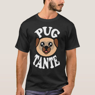 T-shirt Tante de Pug adorable