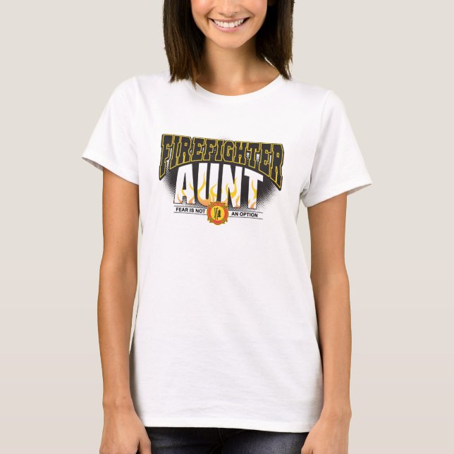 T-shirt Tante de sapeur-pompier (Devant)