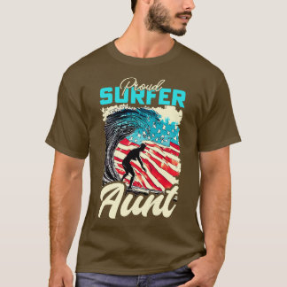 T-shirt Tante de surfeur fière