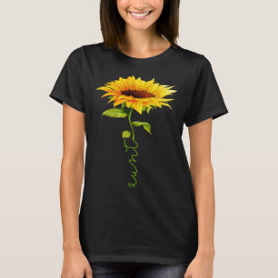 T-shirt Tante de tournesol Fête des mères Floral Funny Mat