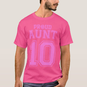 T-shirt Tante de volley-ball Fière numéro 10 P