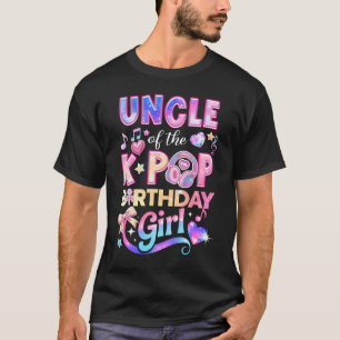T-shirt Tante des filles d'anniversaire de la K-Pop Musiqu