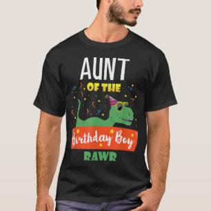 T-shirt Tante Dinosaur Drôle Anniversaire Garçon Tante Cad