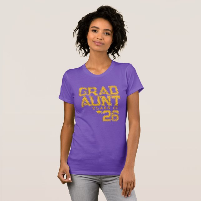 T-shirt Tante diplômée | Promotion 2026 (Devant entier)