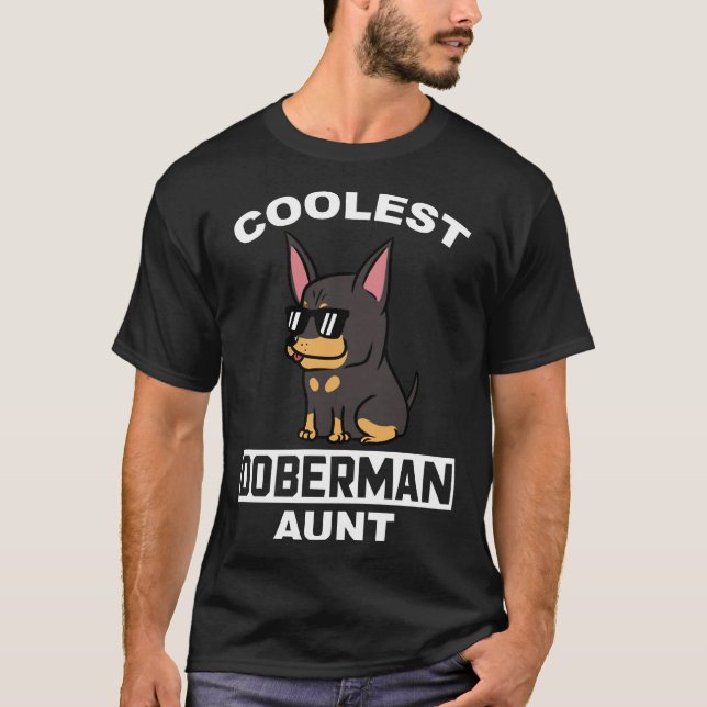T-shirt Tante Doberman Coolest (Devant)