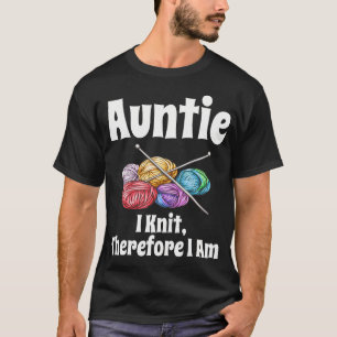 T-shirt Tante drôle je tricote donc je suis Tricot Crochet