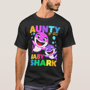 T-shirt Tante Du Bébé Birthday Shark Aunty Shark Chris