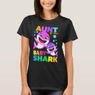 T-shirt Tante Du Bébé Birthday Shark Tante Shark Christm