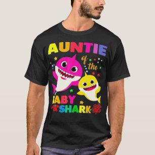 T-shirt Tante Du Bébé Requin Anniversaire Tante Requin _4