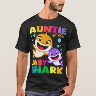T-shirt Tante Du Bébé Requin Anniversaire Tante Requin A