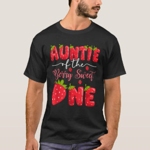 T-shirt Tante Du Berry Sweet Un 1Er Anniversaire Strawbe
